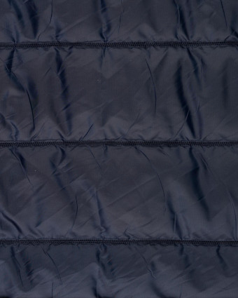 Tissu Matelassé Mat Bleu Marine - Mercerine