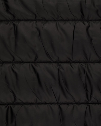 Tissu Matelassé Mat Noir - Mercerine