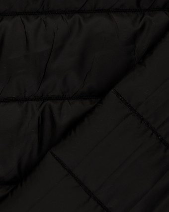 Tissu Matelassé Mat Noir - Mercerine