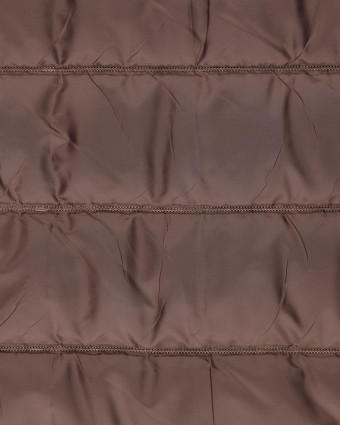 Tissu Matelassé Mat Taupe - Mercerine