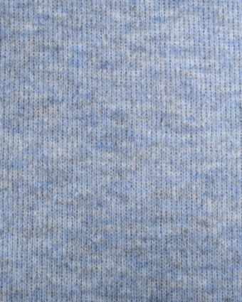 Tissu Maille Bleu Chiné - Mercerine