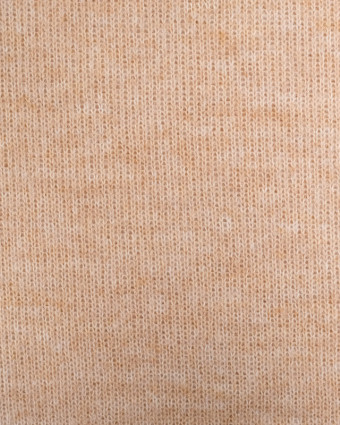 Tissu Maille Unie Beige Chiné - Mercerine