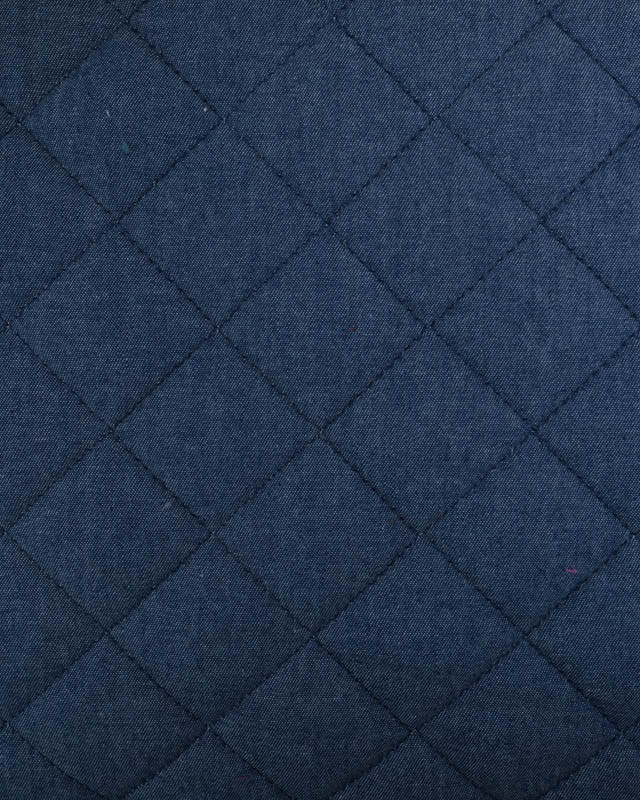 Tissu Matelassé Denim Envers Sherpa - Mercerine