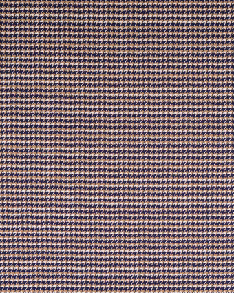 Tissu Jacquard Mini Pied de Poule Bleu Marine - Mercerine