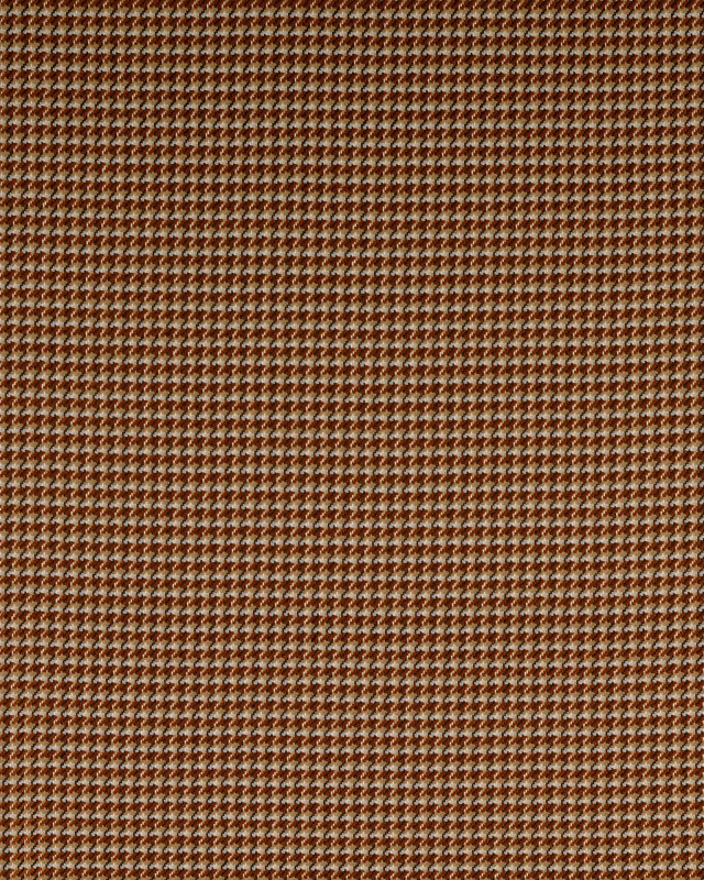 Tissu Jacquard Mini Pied de Poule Caramel  - Mercerine