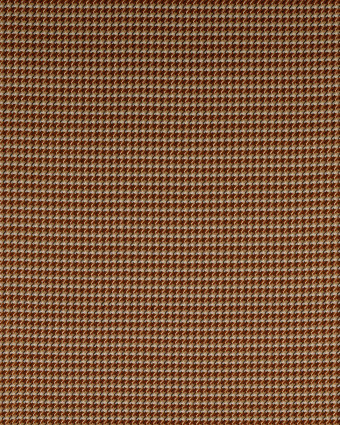 Tissu Jacquard Mini Pied de Poule Caramel  - Mercerine