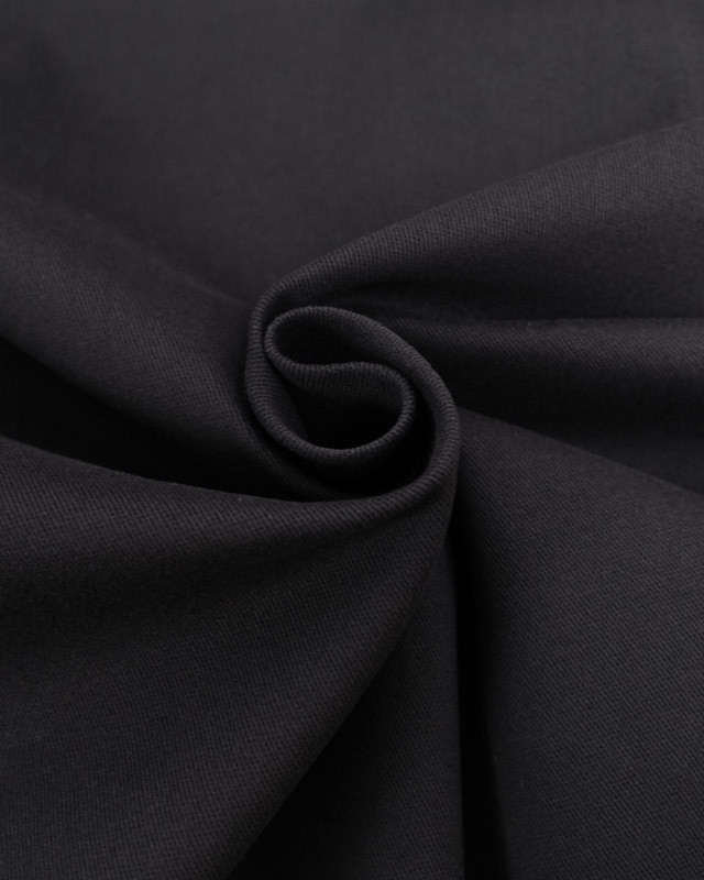 Coton Stretch Noir - Mercerine