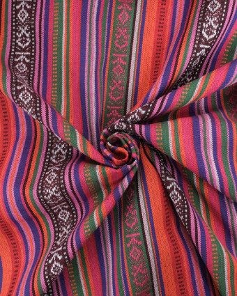 Tissu Mexicain Multicolore - Mercerine