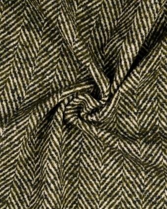 Tweed Chevrons Kaki - Mercerine