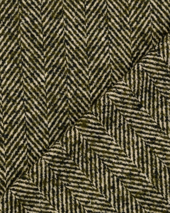 Tweed Chevrons Kaki - Mercerine