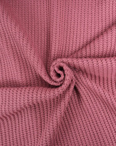 Maille Tricot Lourde Vieux Rose