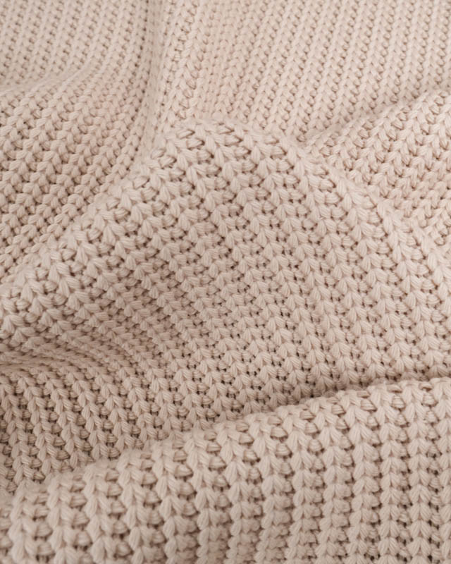 Maille Tricot Lourde Beige - Mercerine