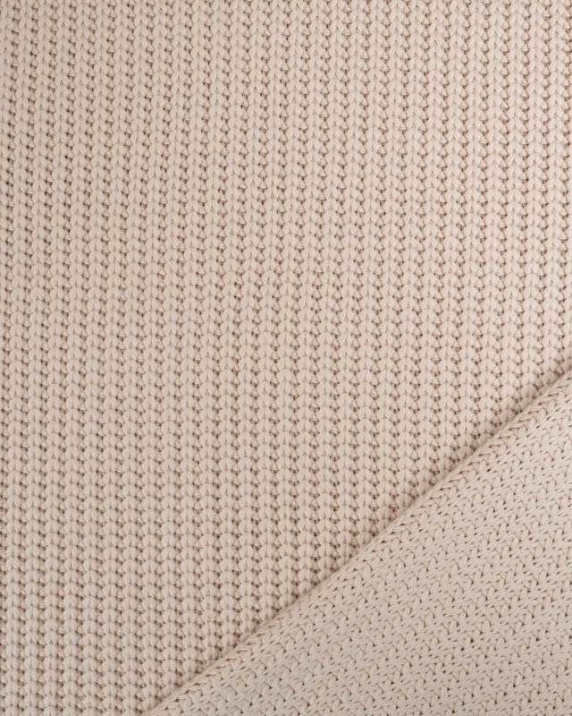 Maille Tricot Lourde Beige - Mercerine