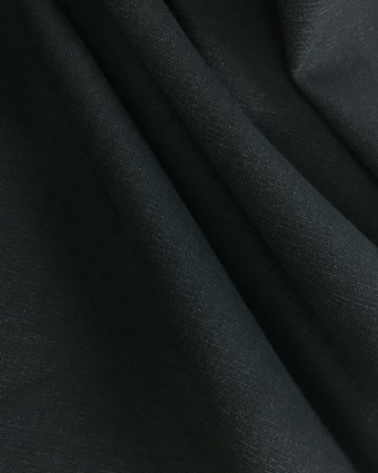 Coton Vintage épais noir anthracite demi natté - par 10cm