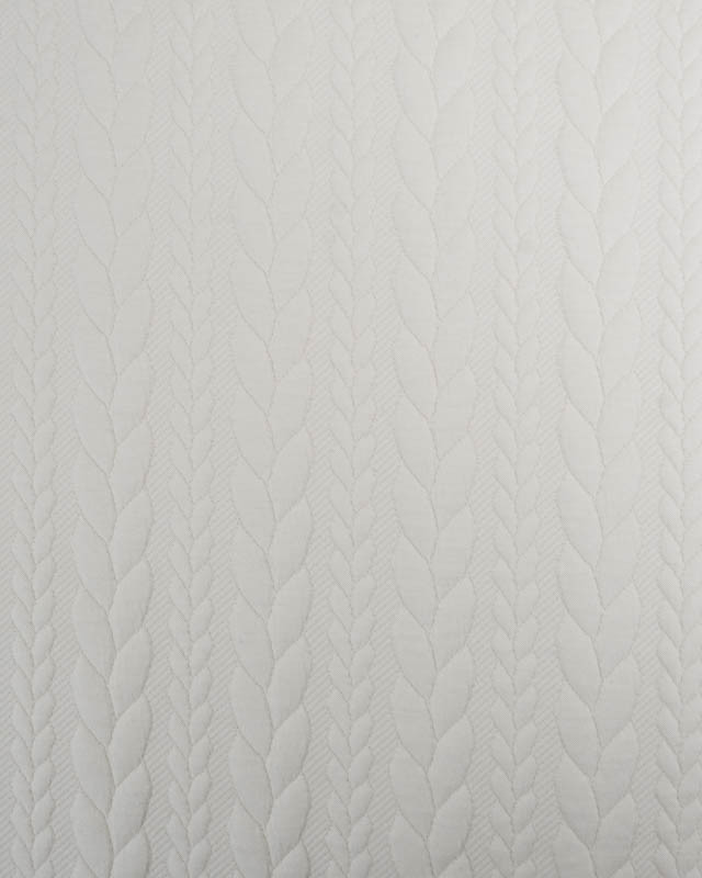 Tissu Jersey Torsadé Ecru - Mercerine