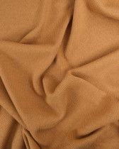 Tissu Maille Tricot Uni Camel