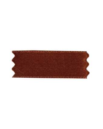 Ruban satin rouille marron