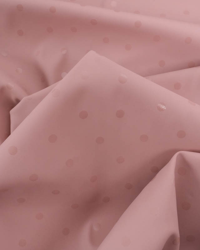 Tissu Imperméable Rose à Pois - Oeko-Tex - Mercerine