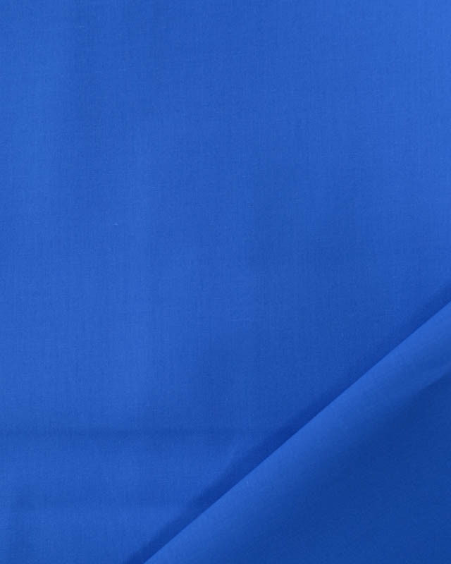 Popeline De Coton Premium Bleu Electrique Unie Oeko-Tex - Mercerine