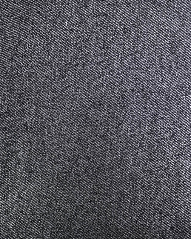 Tissu Jean Noir Lurex Argent  - Mercerine