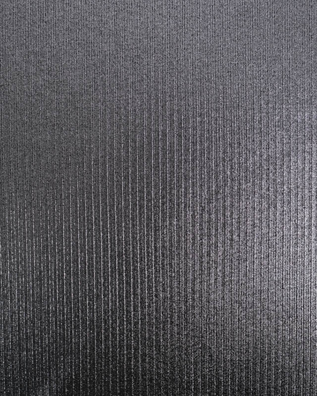 Tissu Jersey Côtelé Noir Brillant Argent - Mercerine