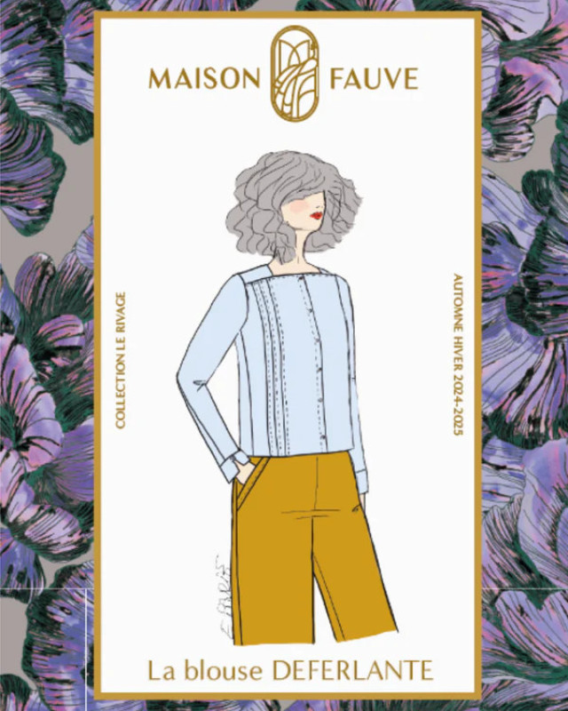 Patron blouse DEFERLANTE - Maison Fauve - Mercerine