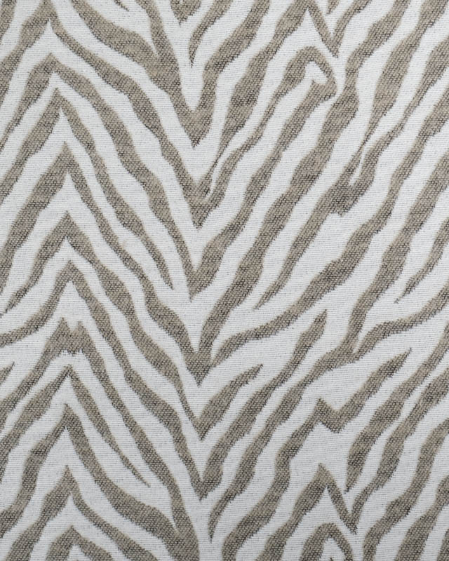 Tissu Jacquard Zèbre Kaki - Mercerine