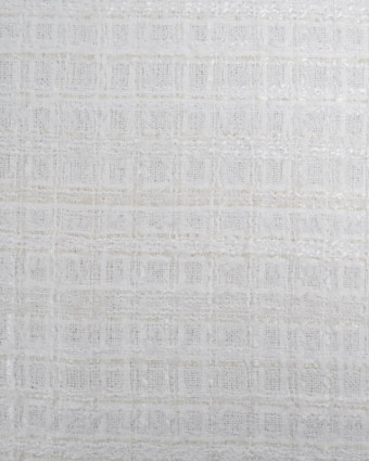 Tissu Tweed Blanc Touche Lumineuse  - Mercerine