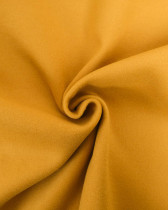 Tissu Effet Drap de Laine Uni Ocre