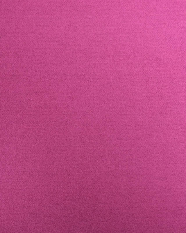 Tissu Effet Drap de Laine Uni Framboise - Mercerine