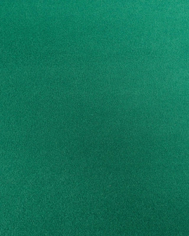 Tissu Effet Drap De Laine Uni Vert Billard - Mercerine