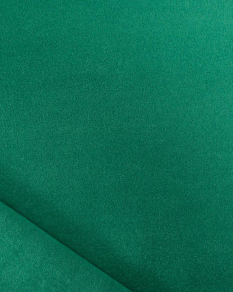 Tissu Effet Drap De Laine Uni Vert Billard - Mercerine