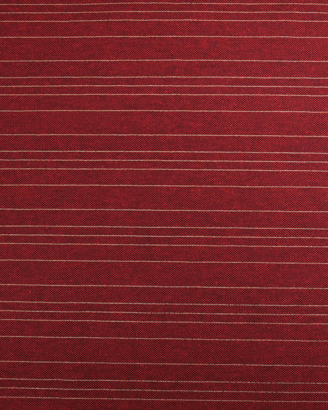 Tissu Noël Rouge Rayures Dorées  - 280cm - 280cm - Mercerine