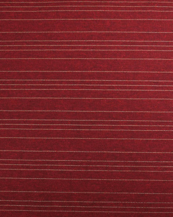 Tissu Noël Rouge Rayures Dorées  - 280cm - 280cm - Mercerine