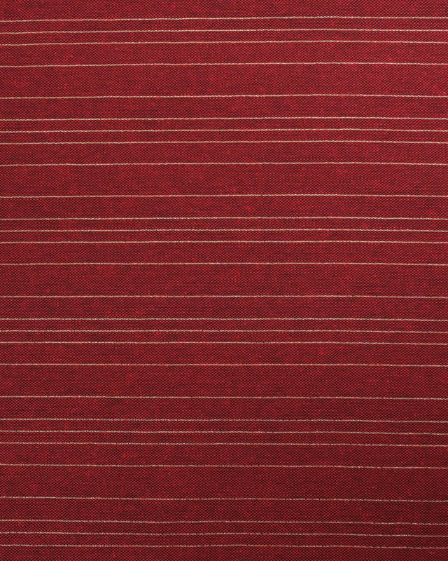 Tissu Noël Rouge Rayures Dorées  - 280cm - 280cm - Mercerine