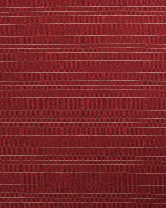 Tissu Noël Rouge Rayures Dorées  - 280cm - 280cm - Mercerine