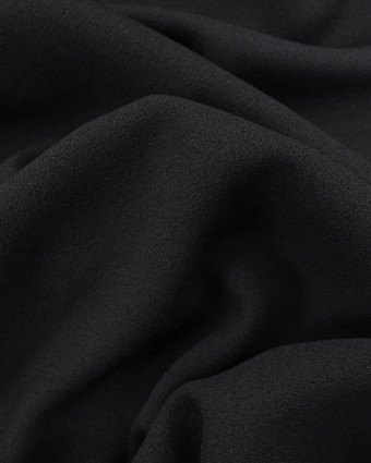 Tissu Voile de Crêpe Noir - Mercerine