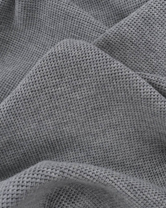 Tissu Maille Uni Gris Stretch - Mercerine