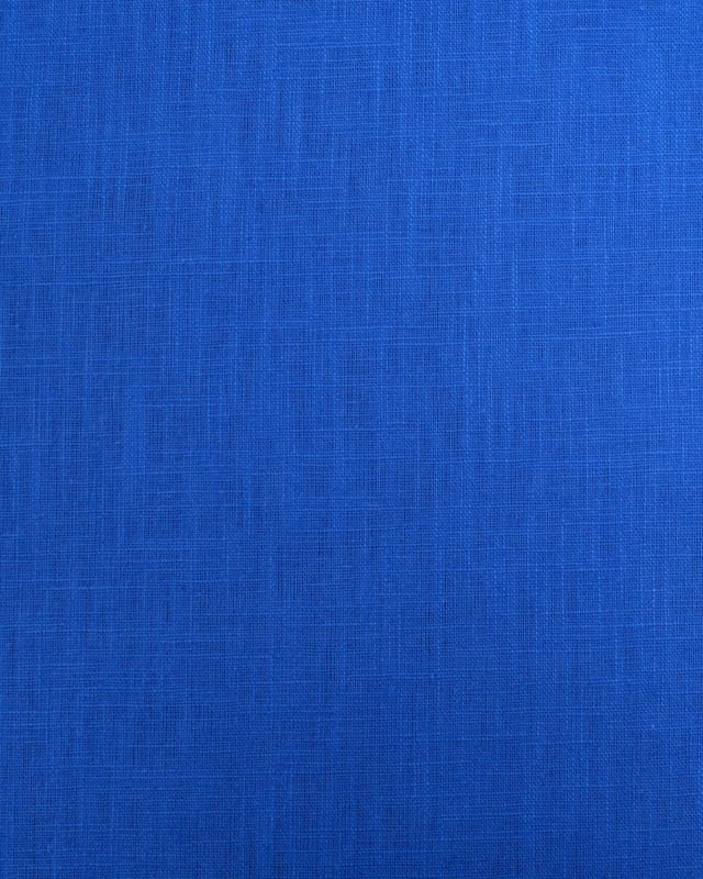 Tissu 100% Lin Uni Bleu Royal - Mercerine