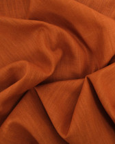 Tissu 100% Lin Uni Cognac