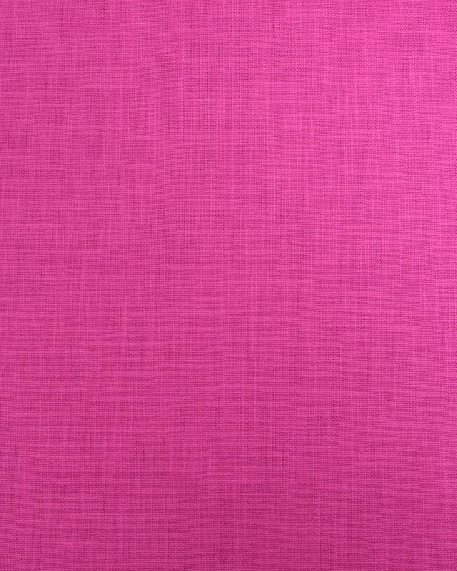 Tissu 100% Lin Uni Framboise - Mercerine