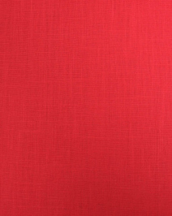 Tissu 100% Lin Uni Rouge - Mercerine