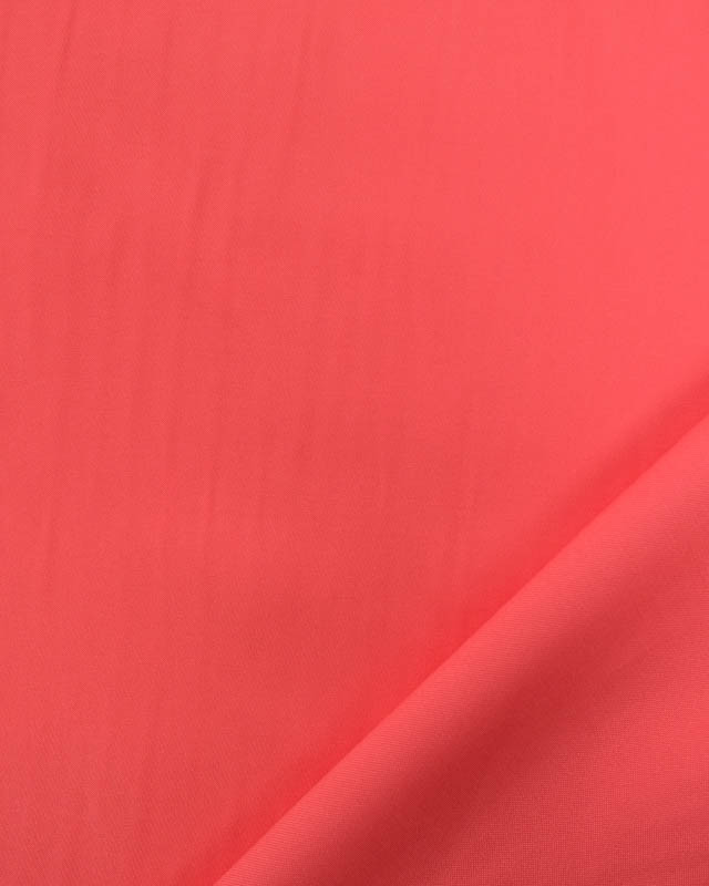 Satin de Viscose Uni Corail - Mercerine