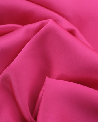 Satin de Viscose Uni Fuchsia - Mercerine