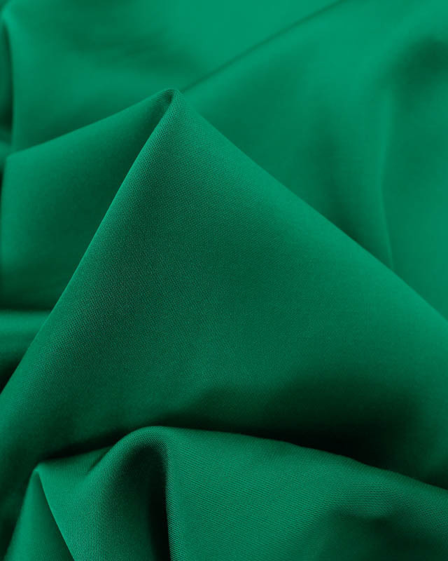 Satin de Viscose Uni Vert Gazon - Mercerine