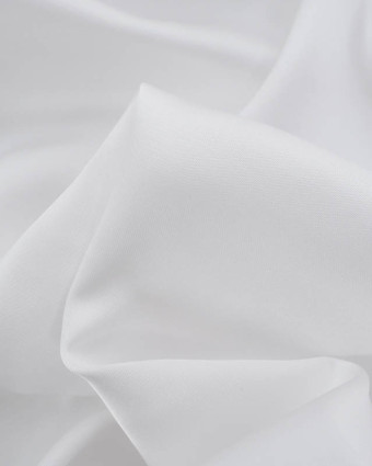 Satin de Viscose Uni Blanc Optique - Mercerine