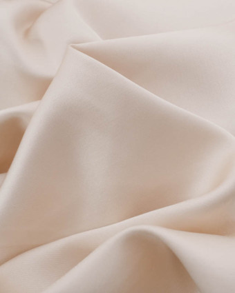 Satin de Viscose Uni Crème - Mercerine