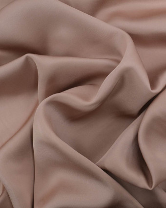 Satin de Viscose Uni Taupe - Mercerine