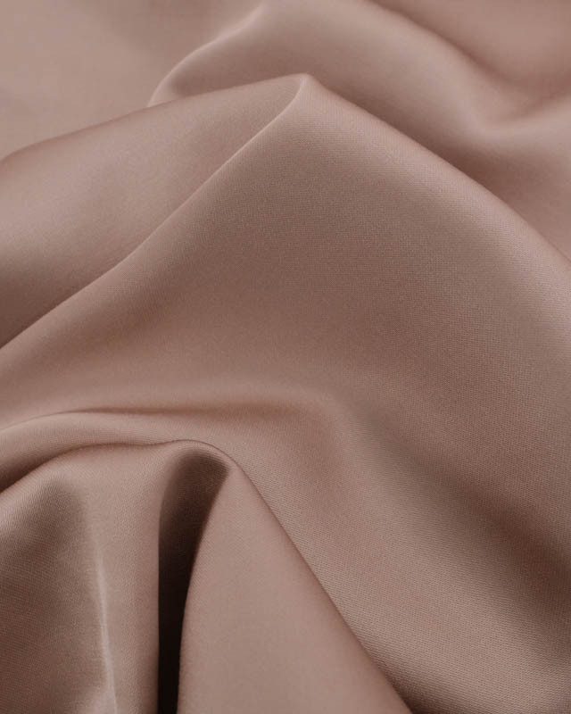 Satin de Viscose Uni Taupe - Mercerine