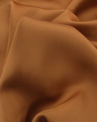 Satin de Viscose Uni Caramel - Mercerine